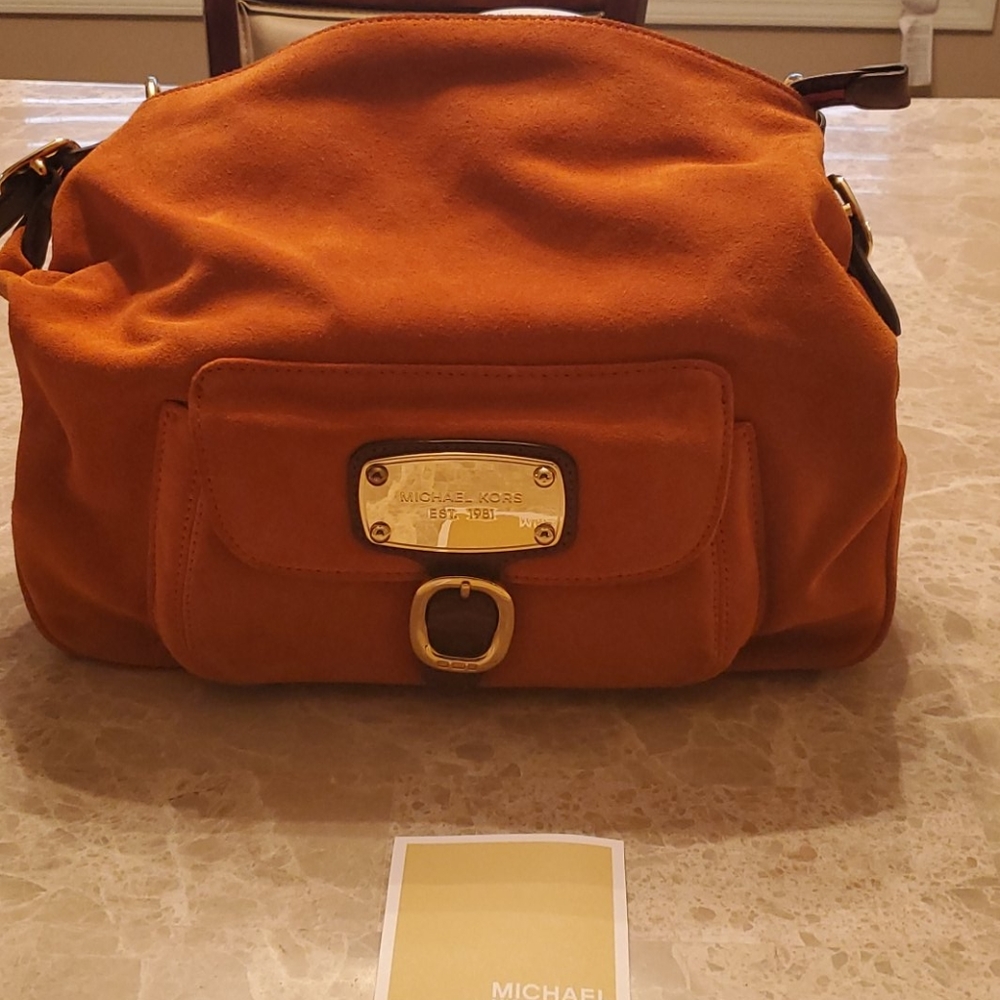 Michael Kors Suede purse - Picture 3 of 5